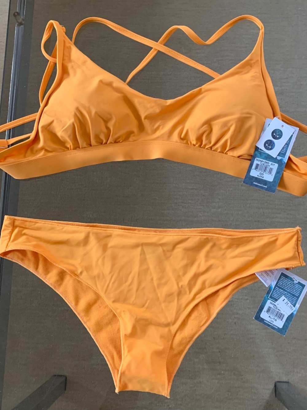 NWT Eidon Surf Matching Bikini Top and Bottom (36C/D + L)
